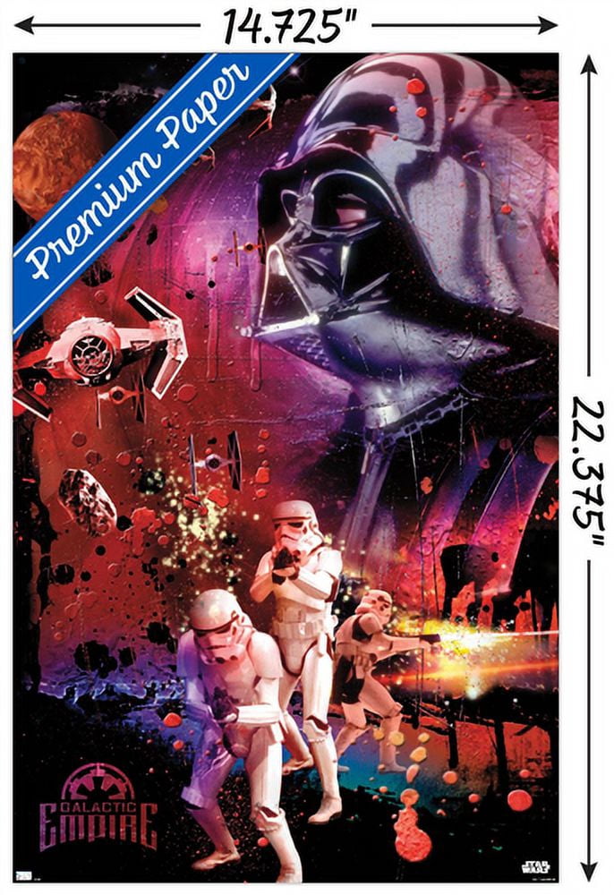 Star Wars: Empire Strikes Back - Empire Wall Poster, 14.725" x 22.375"