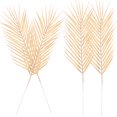 thumbnail image 1 of Hojas de plantas simuladas, accesorio para el hogar, flores falsas para bodas, ramos, banquetes, oficina, 4 piezas, 1 of 6