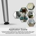 thumbnail image 7 of M8 x 25 x 30mm Leveling Feet Adjustable Leveler Desk Leg 2pcs, Black Silver Tone, 7 of 7