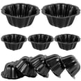 thumbnail image 1 of Sartén antiadherente de acero al carbono para Tartas, 10 piezas, con forma de flor, para hornear pasteles, 1 of 5