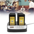 thumbnail image 4 of Restaurant Pager System 16, Strong Signal Independent Coding 100-240V Wireless Calling System Long Standby Time  for Pizzeria for Restaurant US Plug, 4 of 7