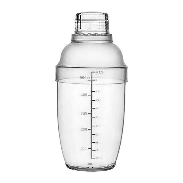 Cóctel agitador, agitador, transparente para bartending Barware Bar Herramienta de bebidas para bebidas para bebidas Regalos de viaje Bar Hogar en 500 ml