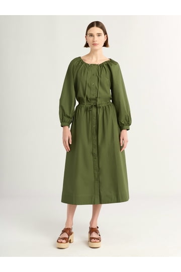 teal green evening dress Elegant Olive off-the-shoulder silk maxi dress XL / 10 / Olive