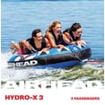 thumbnail image 2 of Airhead Hydro-X 3 Person Nylon Towable Tube, Max Weight 510 lbs, 2 of 8