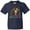 Navy, variant on Inktastic Día de los Muertos Woman in Sugar Skull Makeup Youth T-Shirt