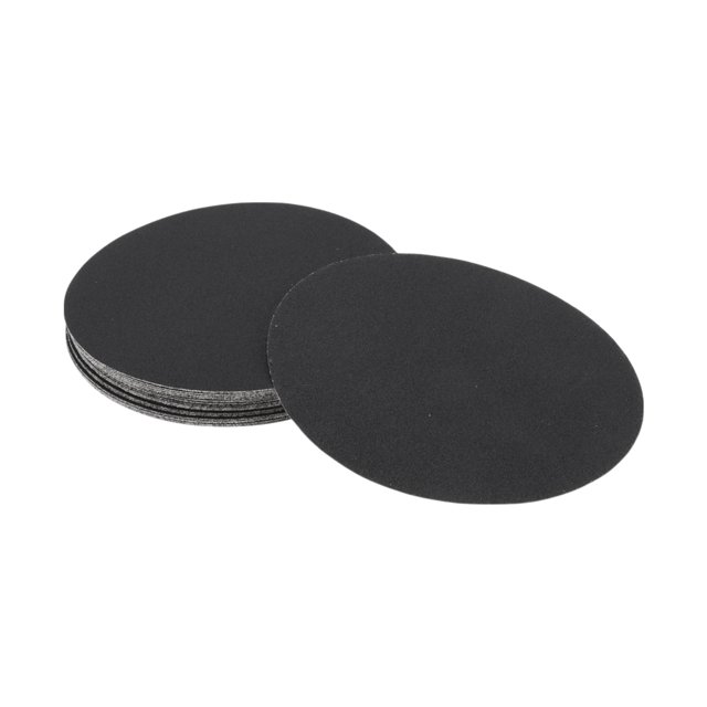 Hojas de lijado de gancho y lazo Unique Bargains 200x200mm negras 100 grano, molienda y pulido eficientes en la fabricación y reparación de automóviles, procesamiento de metales