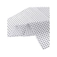 thumbnail image 5 of INSPIRE CHIC Women Polka Dots Cotton Linen Scarves, Retro Solid Color Plain Square Neckerchief Neck Scarf 22.8x22.8" Gray White-More Dots, 5 of 6