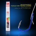 thumbnail image 2 of 10Pcs / Box Durable Carbon Steel Sharp Barbed Fishing Hooks Tackle Accessory(7#), 2 of 8