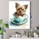 thumbnail image 4 of Qisvanset 12x16 Inch Pink Cherry Blossom Yellow Daffodil Canvas Print Wall Art, 4 of 5