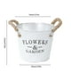 thumbnail image 3 of Outdoor Flower Pots Metal Bucket Flower Pots Iron Milk Can Vase Iron Water Can Vase Metal Vase Retro Village Flower Bucket French Bucket Flower Pot, 3 of 6