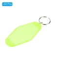 thumbnail image 3 of Uxcell Vintage Motel Keychain Blank Hotel Keychain Rhombus Retro Key Tags Clear Green, 3 of 7