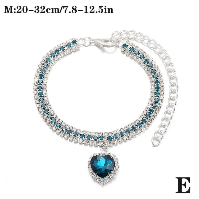 Collier Collier Chien Chat Strass Strass Chiot Cristal Bling Accessoire pour Animal V1H5