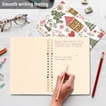 thumbnail image 4 of FORMRS 1-Subject Spiral Notebook 8" x 5" College Ruled 60 Refillable Sheet A5 Hard Cover, 2 Pack, Brown Nordic Christmas House, 4 of 7