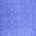 thumbnail image 1 of Ahgly Company Machine Washable Indoor Square Oriental Blue Industrial Area Rugs, 6' Square, 1 of 4
