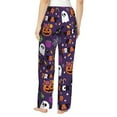 thumbnail image 3 of Bingfone Pajamas For Women,Halloween Sweet Candy Pajama Pants With Pockets-Small, 3 of 9