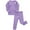 Purple, variant on WIBACKER Fall Winter Boys and Girls Thermal Underwear Set Kids Cotton Thick Pajamas Set - 2Pcs Light Green