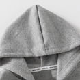 thumbnail image 6 of TOWED22 Kids Zip Up Hoodie School Uniform Boys Girls Zipper Sweatshirt Oversized Y2K Fall Hooded Jackets With Pockets Preppy Clothes,Grey,4-5 Y, 6 of 8