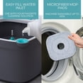 thumbnail image 4 of True Clean Spin Mop and Bucket System with Clean Water Separation, Self Cleaning Microfiber Floor Mop for Vinyl & Tile, Gray, 4 of 10