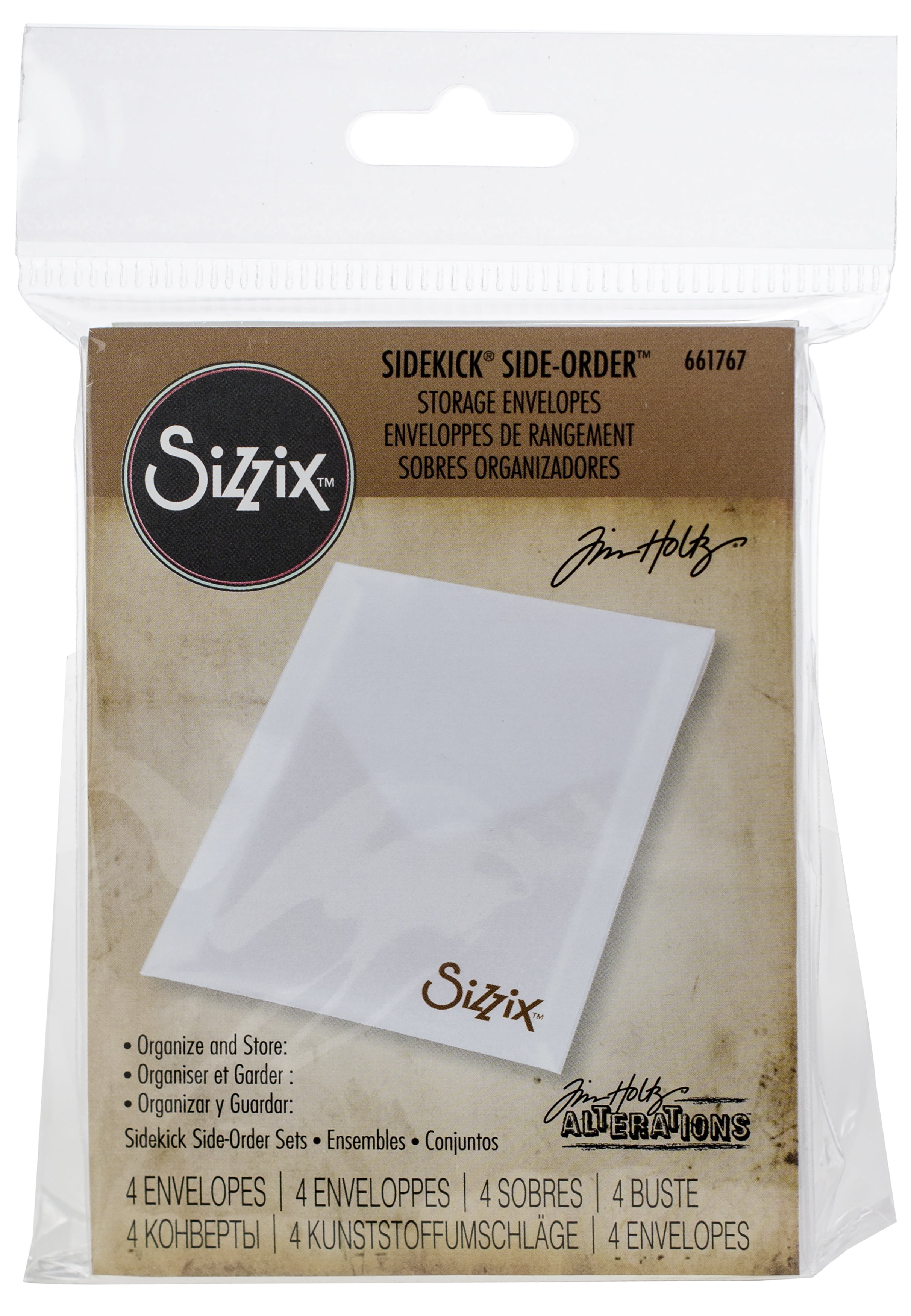 Sizzix Sidekick Side-Order Accessory Storage Envelopes, 3