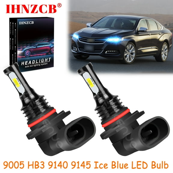 IHNZCB 9005 9140 9145 for Chevy Impala 2016-2018 Ice Blue Led Headlights Bulb High/Low Beam,HKL,Y17