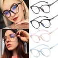 thumbnail image 2 of Lentes Intercambiables Redondos De Bloqueo De Luz Azul Gafas Transparentes Marco De Ordenador De Juego, 2 of 4