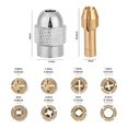thumbnail image 2 of 10x Collet Set Replacement 4485 Brass Rotary Drill Nut Tool Set 8 Collet Chucks, 2 of 9