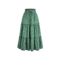 thumbnail image 3 of Floral Ruffle Layered Hem Drawstring Skirt Casual Skirt For Spring Summer Women's Clothing, 3 of 20