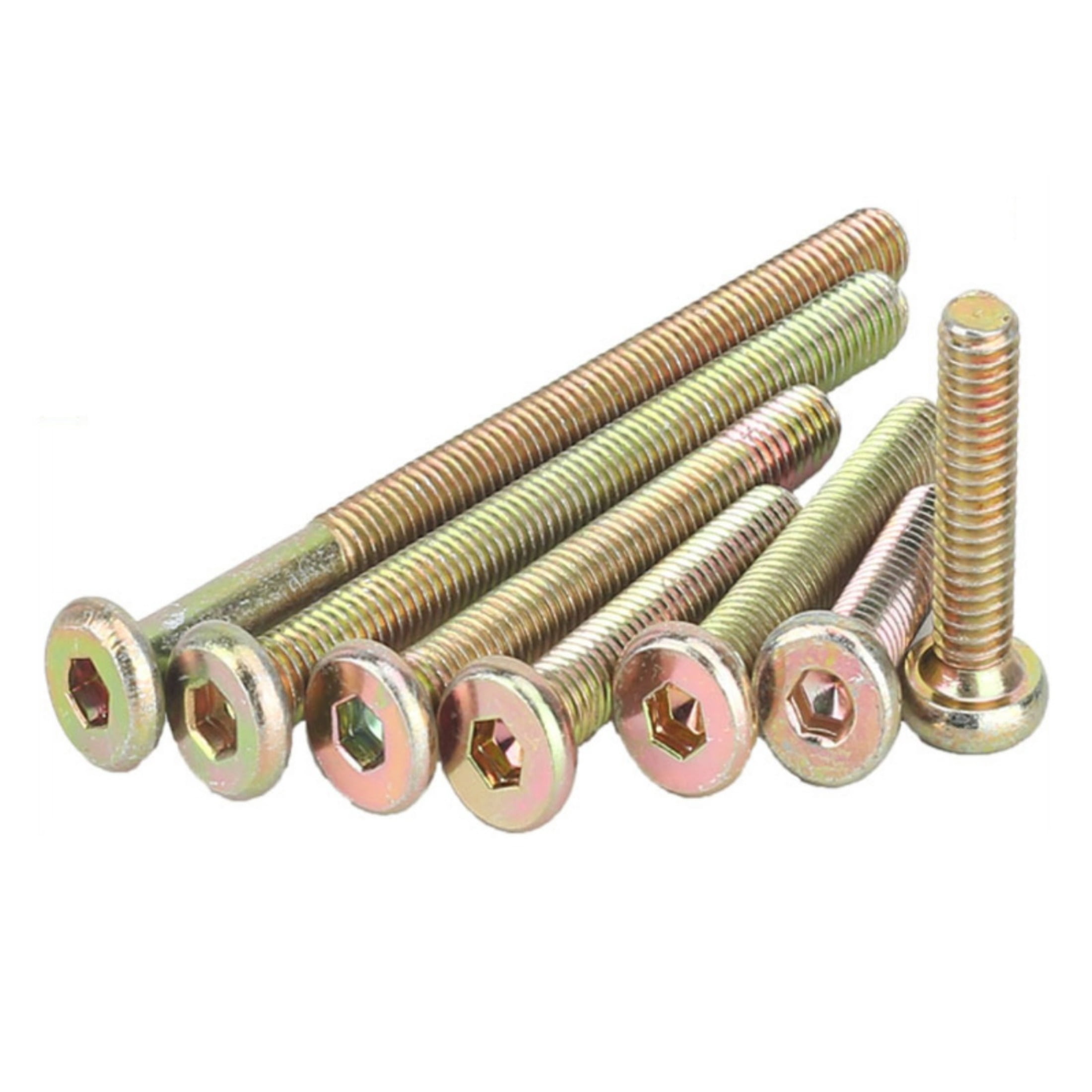(10 pieces) Color zinc inverted flat head screw rivets 8x75mm.