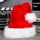 thumbnail image 3 of Sombrero de Navidad a rayas alargado rojo verde Unisex sombrero de Navidad de felpa a rayas sombrero de Santa decoración festiva sombrero de fiesta sombrero de Año Nuevo, 3 of 4