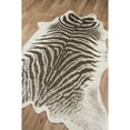 thumbnail image 2 of Erin Gates by Momeni Acadia Zebra Grey Faux Hide Area Rug 5'3" X 7'10", 2 of 5