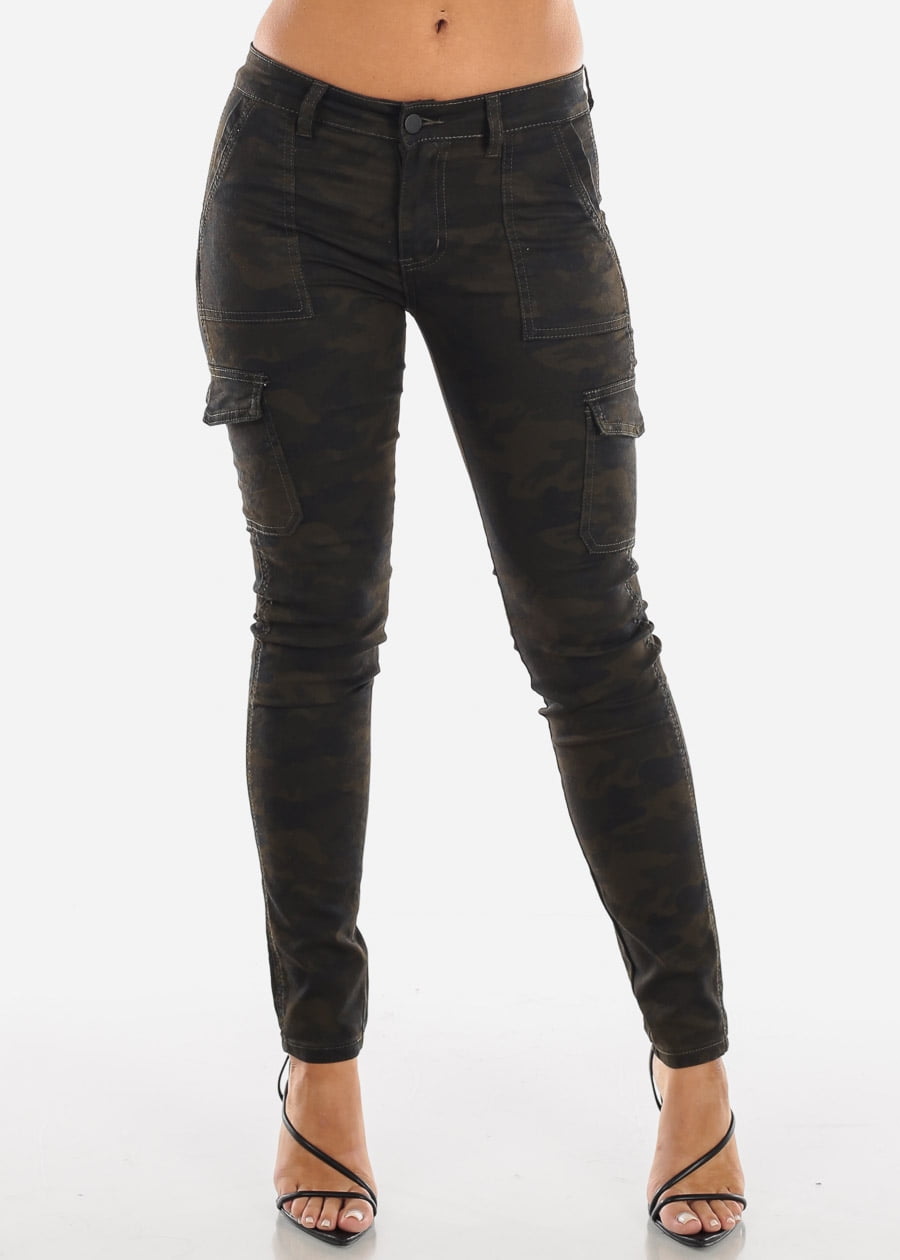 camo cargo skinny jeans