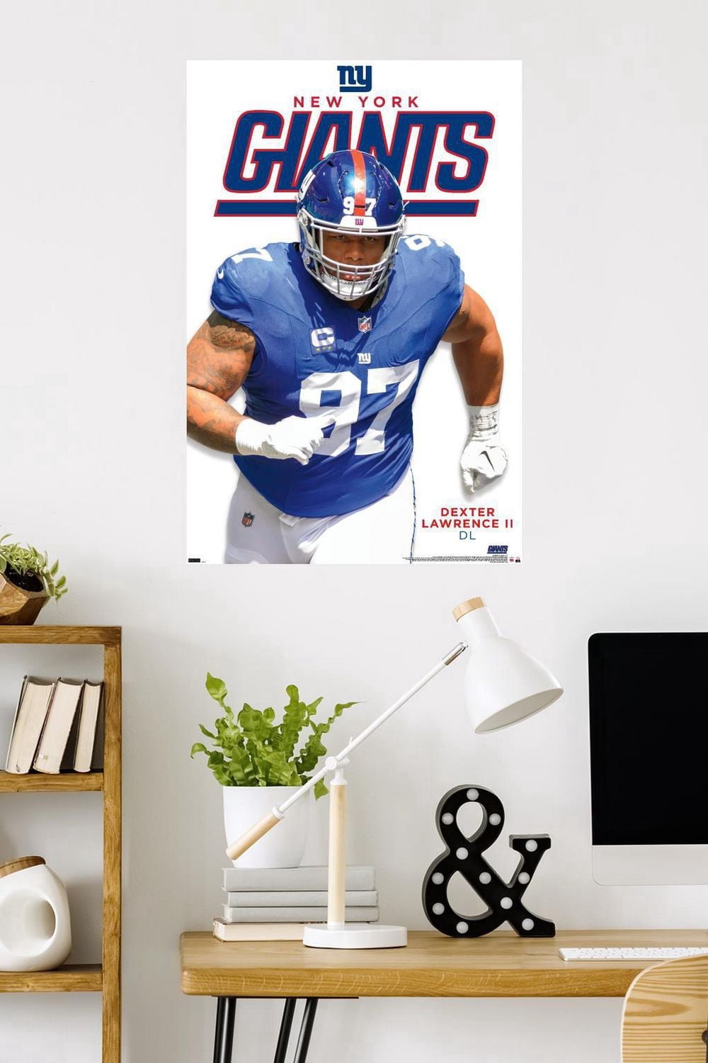 NFL New York Giants - Dexter Lawrence II Feature Series 24 Wall Poster, 22.375" x 34"