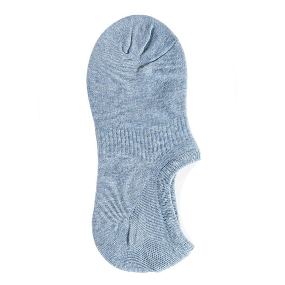 Lian LifeStyle Big Girls Women's Breathable Low Cotton Socks, Size 6-9, Corn flower Blue