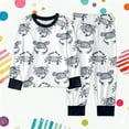 thumbnail image 2 of Shadoumai Shark Print 2 Piece Pajama Set Long Sleeve Top and Pants Sleepwear Unisex, 2 of 3