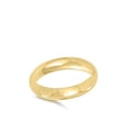 thumbnail image 4 of CHOOSE YOUR STYLE Gold-Tone 925 Sterling Silver Wedding 4mm Band Comfort Fit Ring Jewelry Female Size 4, 4 of 4