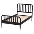 thumbnail image 6 of Baxton Studio Lucera Mid-Century Black Full Size Bobbin Bed, 6 of 6