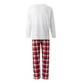 thumbnail image 6 of Sunisery Merry Christmas Family Matching Pajamas Sets Plaid Deer Print Holiday Xmas Pjs Sleepwear For Family Adults Kids, 6 of 7