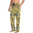 thumbnail image 4 of GZHJMY Men's Bananas on A Striped Sleep Pajama Pant, Soft and Comfortable Lounge Sleep Bottoms with Pockets, Men's Sleepwear with Custom Print, Medium, 4 of 7