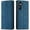 Blue, variant on QLTYPRI Case for Samsung Galaxy A16 4G/5G, Premium PU Leather Cover TPU Bumper with Card Holder Kickstand Hidden -Rose Gold
