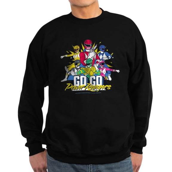 CafePress - Go Go Power Rangers - Classic Crew Neck Sweatshirt