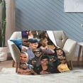 thumbnail image 5 of Blanket Derek Morgan Soft and Comfortable Wool Fleece Throw Blankets Gift for Home Decoration Sofa Office car Camping Yoga Travel Home Decoration Cozy Plush Beach, 5 of 6