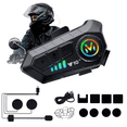 thumbnail image 1 of Intercomunicador de Motocicleta BLOOSOM para Casco Bluetooth 1000ma Ip7 Negro, 1 of 4