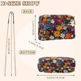 thumbnail image 4 of FORMRS Women Crossbody Purse with Chain Strap Vegan Leather Shoulder Handbag, Bright Colorful Flowers Pattern, 4 of 7