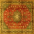 thumbnail image 1 of Ahgly Company Indoor Square Persian Yellow Traditional Area Rugs, 7' Square, 1 of 4