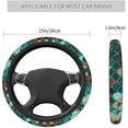 thumbnail image 2 of Car Steering Wheel Cover Neoprene Anti Slip, Sweat Absorption Auto Car Wrap Cover - Mermaid Scales, 2 of 6