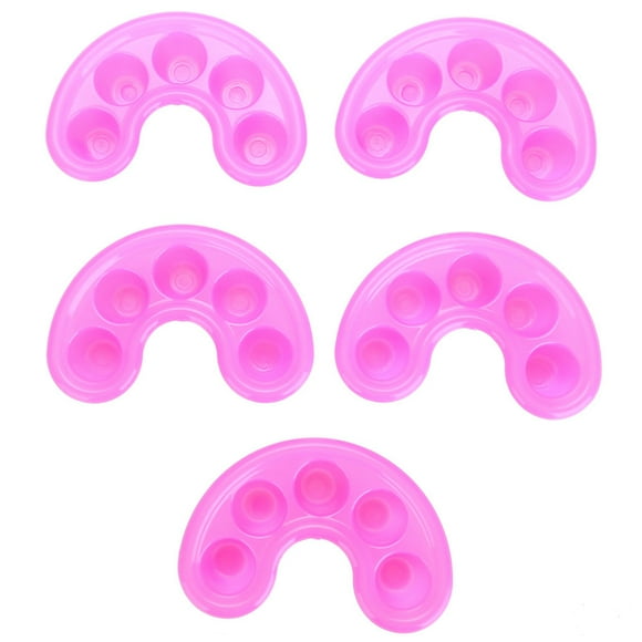 Soak Off Finger Bowl,5pcs Nail UV Acrylic Soak Off Finger Trays UV Gel Soak Off Finger Trays Sleek Aesthetic