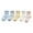 Light Blue, variant on Toddler Socks Child Floor Sock Cartoon Thin Breathable Solid Color Comfortable Soft Fashion 5PCS Set Size 2-4 Y
