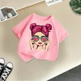 thumbnail image 2 of LUOGENLI Tops for Girls 10-12 Years Old Girls Cute Graphic Print Round Neck Short Sleeve Tee Summer Casual T Shirt Girls Summer Tops Size 10 Summer Tops for Girls 12-14 Tank 7-8 Years, 2 of 4