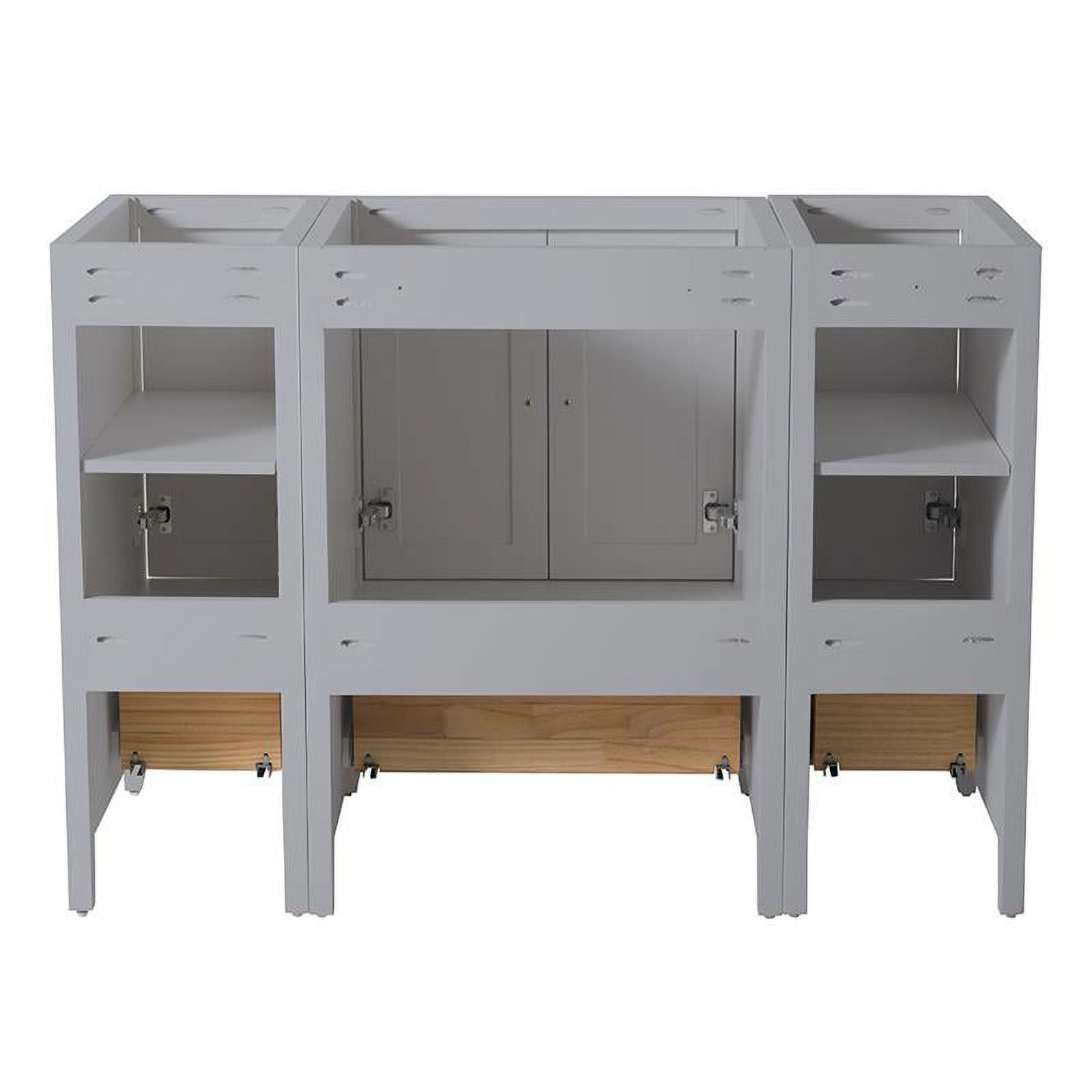 Fresca Oxford 48" 3-drawer Traditional Wood Bathroom Cabinet in Gray - image 4 of 4