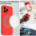 thumbnail image 3 of for iPhone 11 Pro Case Silicone with Screen Protector - [Compatible with MagSafe] - Camera Cover - Slim Fit Protective Magnetic Phone Case 5.8" for Women Girls - Red, 3 of 13